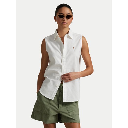 Polo Ralph Lauren Koszula 211968992001 Biały Classic Fit ze sklepu MODIVO w kategorii Koszule damskie - zdjęcie 181097372