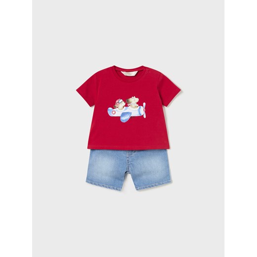 Mayoral Komplet t-shirt i spodenki 1268 Kolorowy ze sklepu MODIVO w kategorii Komplety niemowlęce - zdjęcie 181098950