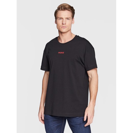 Hugo T-Shirt Linked 50480246 Czarny Regular Fit ze sklepu MODIVO w kategorii T-shirty męskie - zdjęcie 181101981