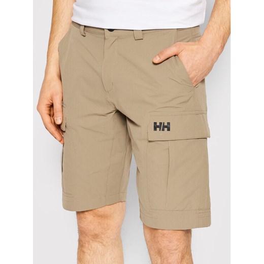 Helly Hansen Szorty sportowe HH QD Cargo 54154 Beżowy Regular Fit ze sklepu MODIVO w kategorii Spodenki męskie - zdjęcie 181104390