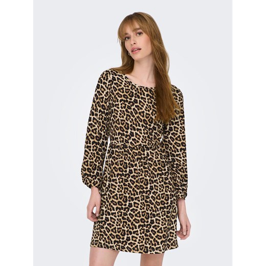 JDY Sukienka codzienna 15300701 Beżowy Regular Fit Jdy XL MODIVO