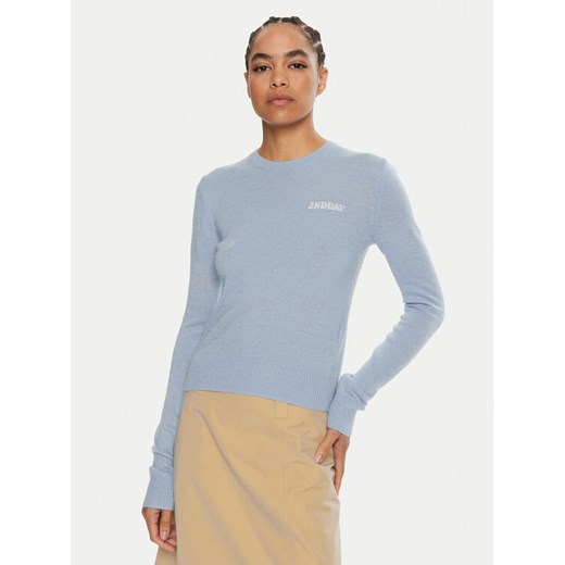 2NDDAY Sweter Lance 2245343408 Niebieski Regular Fit 2ndday M MODIVO