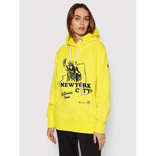 Superdry Bluza Boho And Rock W2011168A Żółty Relaxed Fit ze sklepu MODIVO w kategorii Bluzy damskie - zdjęcie 181106981