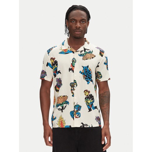 Volcom Koszula Bob Mollema A0412513 Écru Boxy Fit ze sklepu MODIVO w kategorii Koszule męskie - zdjęcie 181111431