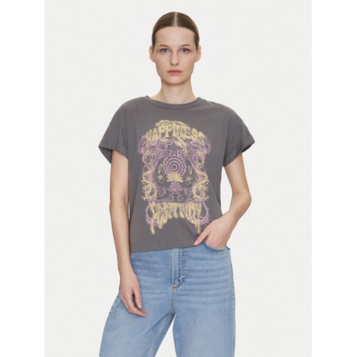 Noisy May T-Shirt Gaby 27033385 Szary Regular Fit ze sklepu MODIVO w kategorii Bluzki damskie - zdjęcie 181112121
