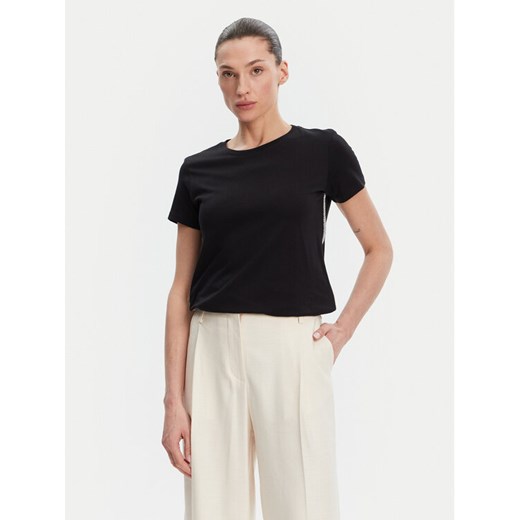Fracomina T-Shirt FS25ST3002J400G5 Czarny Regular Fit Fracomina S MODIVO