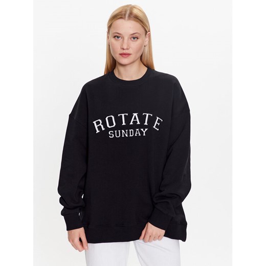 ROTATE Bluza Iris 700125100 Czarny Regular Fit ze sklepu MODIVO w kategorii Bluzy damskie - zdjęcie 181113443