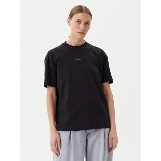 Calvin Klein Jeans T-Shirt Placed Institutional J20J225539 Czarny Relaxed Fit XL MODIVO