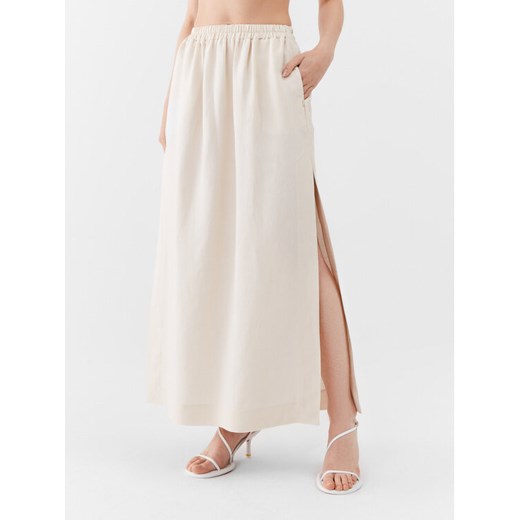 Patrizia Pepe Spódnica maxi 2G0905/A052-W347 Écru Regular Fit ze sklepu MODIVO w kategorii Spódnice - zdjęcie 181114982