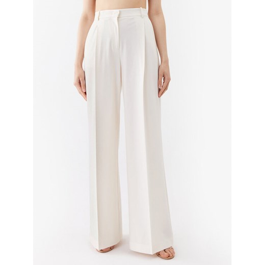 Pinko Spodnie materiałowe Prospero 100157 A0HO Biały Loose Fit ze sklepu MODIVO w kategorii Spodnie damskie - zdjęcie 181115414