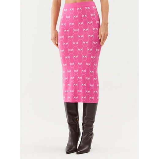 Pinko Spódnica ołówkowa 100211 A0IS Różowy Slim Fit ze sklepu MODIVO w kategorii Spódnice - zdjęcie 181117543