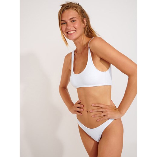 Banana Moon Dół od bikini Naida Scrunchy JAA10 Biały L MODIVO