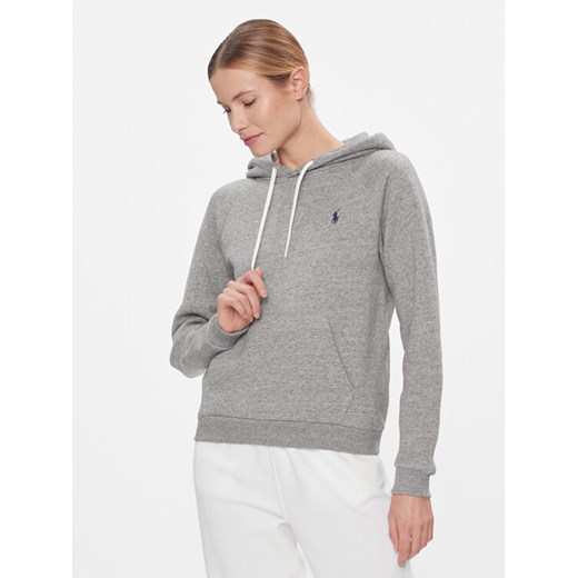 Polo Ralph Lauren Bluza Prl Shrknhd 211943007004 Szary Regular Fit ze sklepu MODIVO w kategorii Bluzy damskie - zdjęcie 181117953