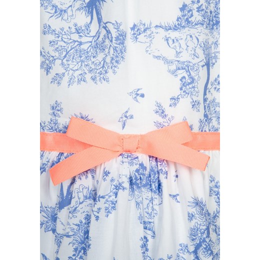 Carter's Sukienka koktajlowa white zalando niebieski bawełna