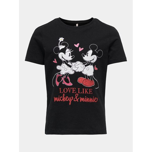 Kids ONLY T-Shirt MICKEY 15319034 Czarny Regular Fit ze sklepu MODIVO w kategorii Bluzki dziewczęce - zdjęcie 181120124