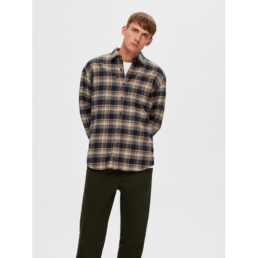 Selected Homme Koszula 16090884 Beżowy Loose Fit Selected Homme XL MODIVO