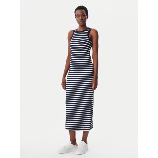 Tommy Hilfiger Sukienka letnia WW0WW38838 Granatowy Slim Fit ze sklepu MODIVO w kategorii Sukienki - zdjęcie 181120753