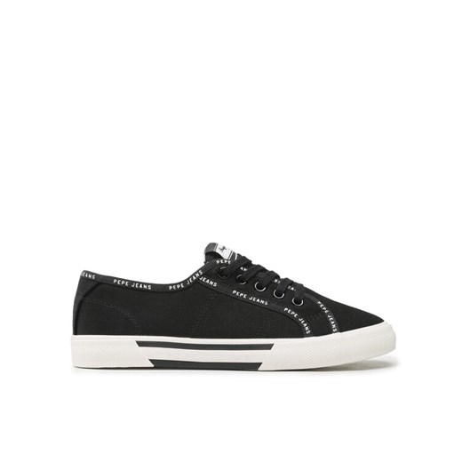 Pepe Jeans Tenisówki Brady Rib W PLS31437 Czarny Pepe Jeans 36 MODIVO