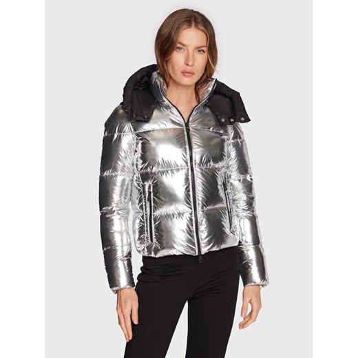 RefrigiWear Kurtka zimowa Maggy W12500 NY0188 Srebrny Slim Fit ze sklepu MODIVO w kategorii Kurtki damskie - zdjęcie 181122524