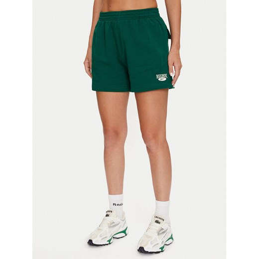 Reebok Szorty sportowe Cl Ae Sm Logo Short 100076254 Zielony Regular Fit ze sklepu MODIVO w kategorii Szorty - zdjęcie 181123031