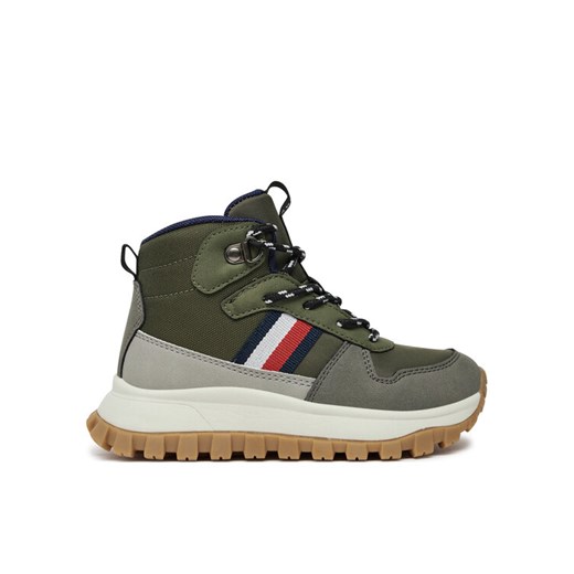 Tommy Hilfiger Trzewiki T3B9-33680-1696A M Zielony Tommy Hilfiger 30 MODIVO