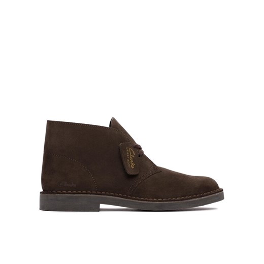 Clarks Trzewiki Desert Bt Evo Dark Brązowy ze sklepu MODIVO w kategorii Buty zimowe męskie - zdjęcie 181125133