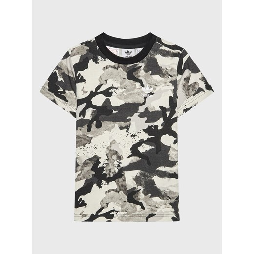 adidas T-Shirt HK0286 Szary Regular Fit ze sklepu MODIVO w kategorii T-shirty chłopięce - zdjęcie 181127514