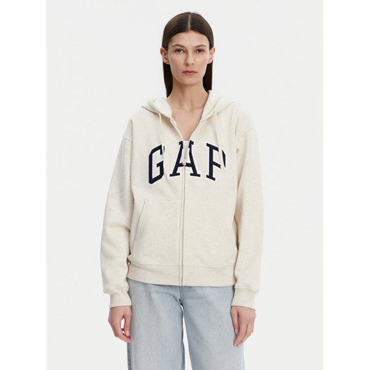 Gap Bluza 831200-03 Beżowy Relaxed Fit ze sklepu MODIVO w kategorii Bluzy damskie - zdjęcie 181128752