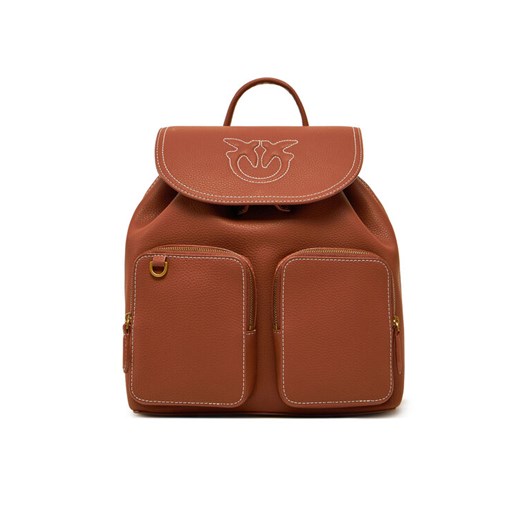 PINKO Plecak Carrie Backpack PE 25 PLTT 104351 A1LF Brązowy ze sklepu MODIVO w kategorii Plecaki - zdjęcie 181128930