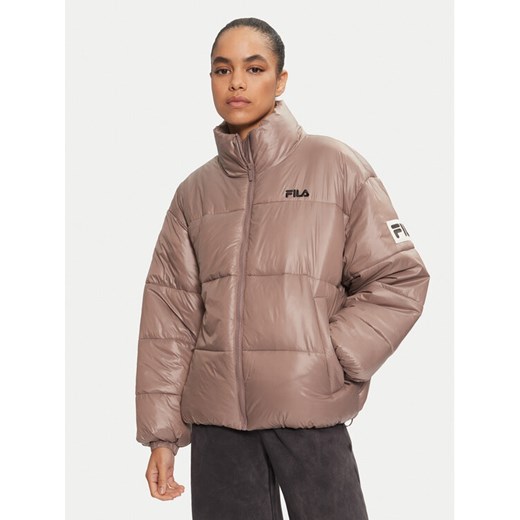 Fila Kurtka zimowa FAW0904 Beżowy Regular Fit ze sklepu MODIVO w kategorii Kurtki damskie - zdjęcie 181129693