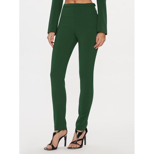 Patrizia Pepe Spodnie materiałowe P0599/A6F5-G570 Zielony Slim Fit ze sklepu MODIVO w kategorii Spodnie damskie - zdjęcie 181130353