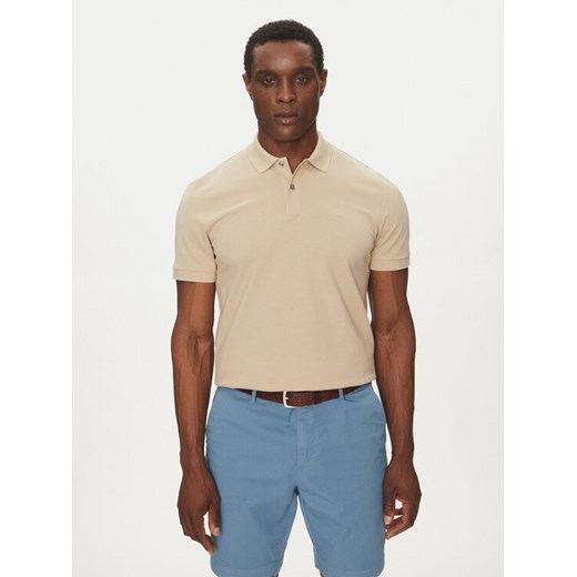 BOSS Polo Pallas 50468362 Beżowy Regular Fit ze sklepu MODIVO w kategorii T-shirty męskie - zdjęcie 181132331