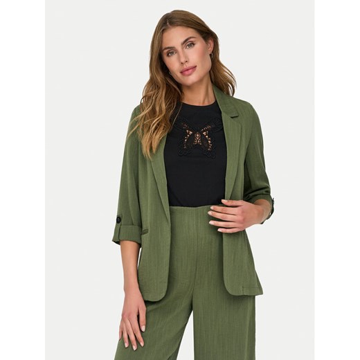 ONLY Marynarka Marsa 15308084 Zielony Loose Fit ze sklepu MODIVO w kategorii Marynarki damskie - zdjęcie 181135633