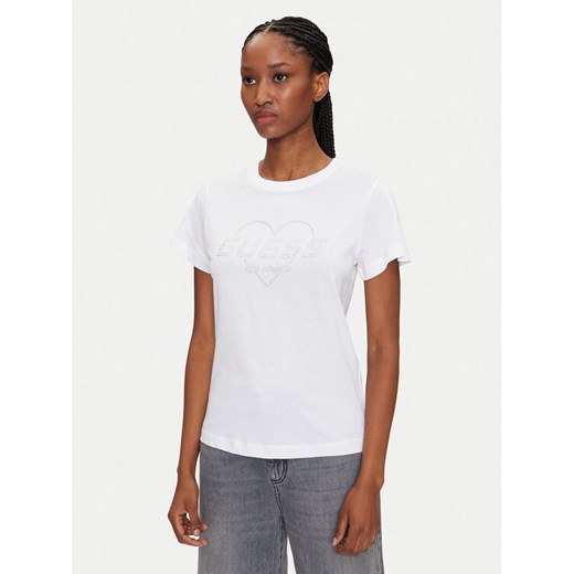 Guess T-Shirt V5GI10 K9RM1 Biały Regular Fit ze sklepu MODIVO w kategorii Bluzki damskie - zdjęcie 181136213