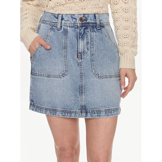 Noisy May Spódnica jeansowa Regina 27029237 Niebieski Regular Fit ze sklepu MODIVO w kategorii Spódnice - zdjęcie 181136722