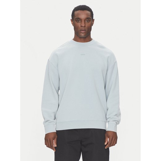 HUGO Bluza Dopaly 50540920 Niebieski Relaxed Fit ze sklepu MODIVO w kategorii Bluzy męskie - zdjęcie 181138830