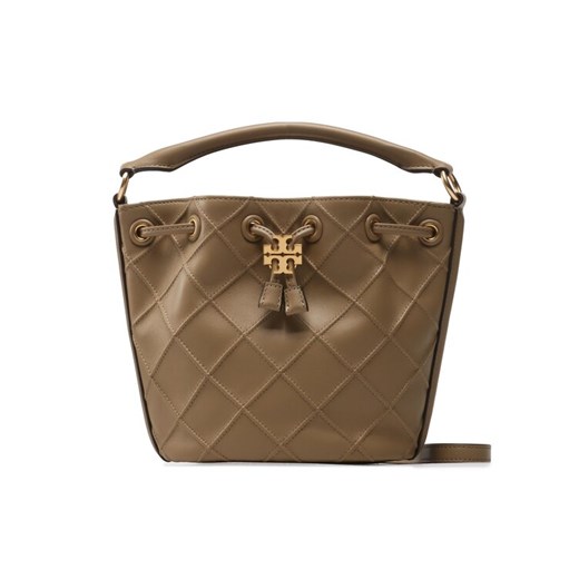 Tory Burch Torebka Fleming Soft Bucket Bag 142565 Brązowy ze sklepu MODIVO w kategorii Torebki worki - zdjęcie 181139862