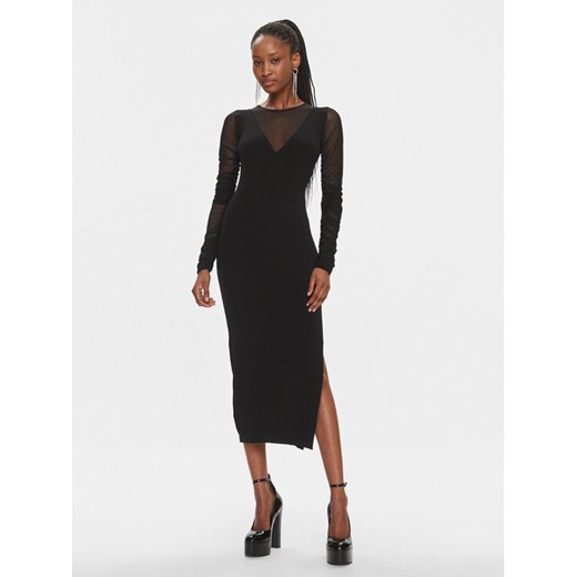 Pinko Sukienka dzianinowa Bergamotto 103019 A1KX Czarny Slim Fit Pinko M MODIVO