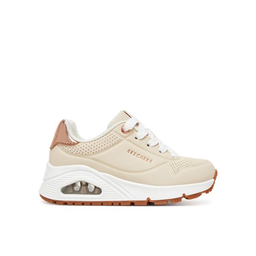 Skechers Sneakersy Uno Gen1-Shimmer Away 310545L/NAT Beżowy ze sklepu MODIVO w kategorii Buty sportowe dziecięce - zdjęcie 181143012