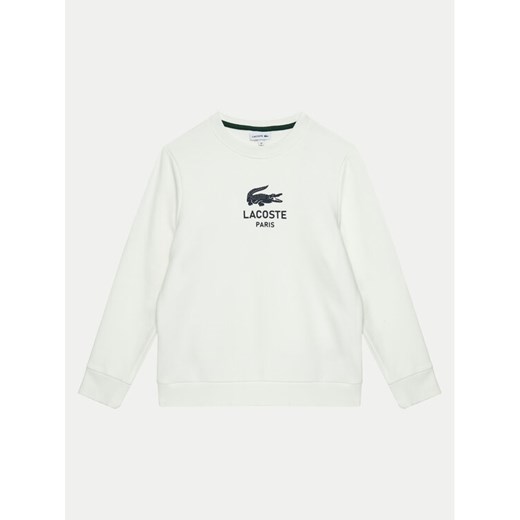 Lacoste Bluza SJ3005 Écru Regular Fit ze sklepu MODIVO w kategorii Bluzy chłopięce - zdjęcie 181143811