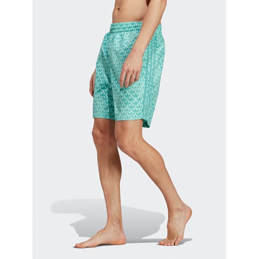 adidas Szorty kąpielowe Originals Monogram Swim Shorts H44773 Niebieski Regular Fit ze sklepu MODIVO w kategorii Kąpielówki - zdjęcie 181145061