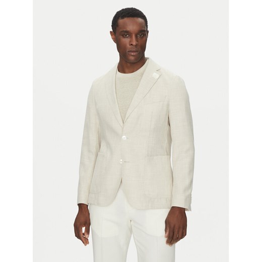 BOSS Marynarka C-Hanry-252 50540742 Écru Slim Fit ze sklepu MODIVO w kategorii Marynarki męskie - zdjęcie 181145474