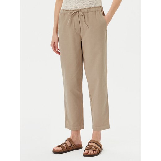 Marc O'Polo Spodnie materiałowe M03 1340 10073 Beżowy Tapered Fit ze sklepu MODIVO w kategorii Spodnie damskie - zdjęcie 181146153