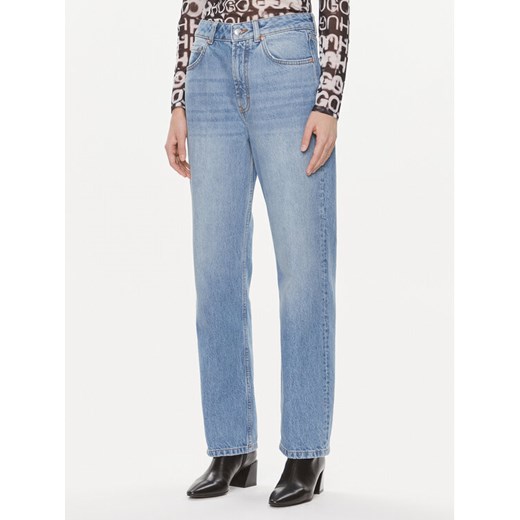 Hugo Jeansy Gilissi 50508188 Niebieski Relaxed Fit ze sklepu MODIVO w kategorii Jeansy damskie - zdjęcie 181146412