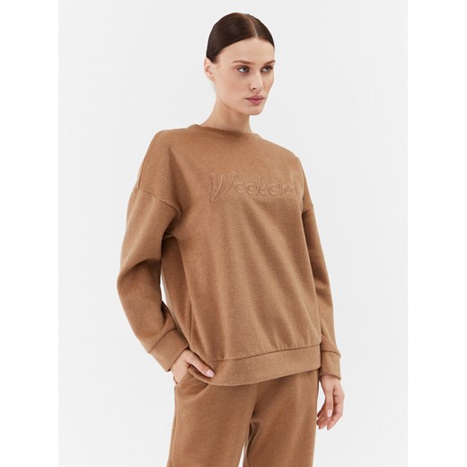 Weekend Max Mara Bluza Molveno 2359260233 Brązowy Loose Fit ze sklepu MODIVO w kategorii Bluzy damskie - zdjęcie 181146722