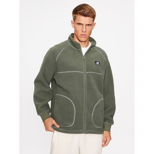 New Balance Polar Athletics Polar Fleece Full Zip MJ33503 Zielony Regular Fit ze sklepu MODIVO w kategorii Bluzy męskie - zdjęcie 181149652