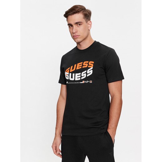 Guess T-Shirt Z4RI03 I3Z14 Czarny Regular Fit ze sklepu MODIVO w kategorii T-shirty męskie - zdjęcie 181152241