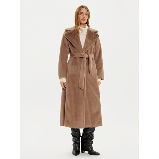 Guess Futro Ada W4BL02 WGHM0 Beżowy Regular Fit Guess XS MODIVO