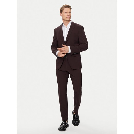 Boss Garnitur H-Huge-2Pcs-224 50509485 Czerwony Slim Fit ze sklepu MODIVO w kategorii Garnitury męskie - zdjęcie 181152590