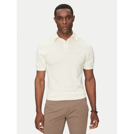 Guess Sweter M4GR07 Z3DN1 Écru Regular Fit ze sklepu MODIVO w kategorii Swetry męskie - zdjęcie 181154972